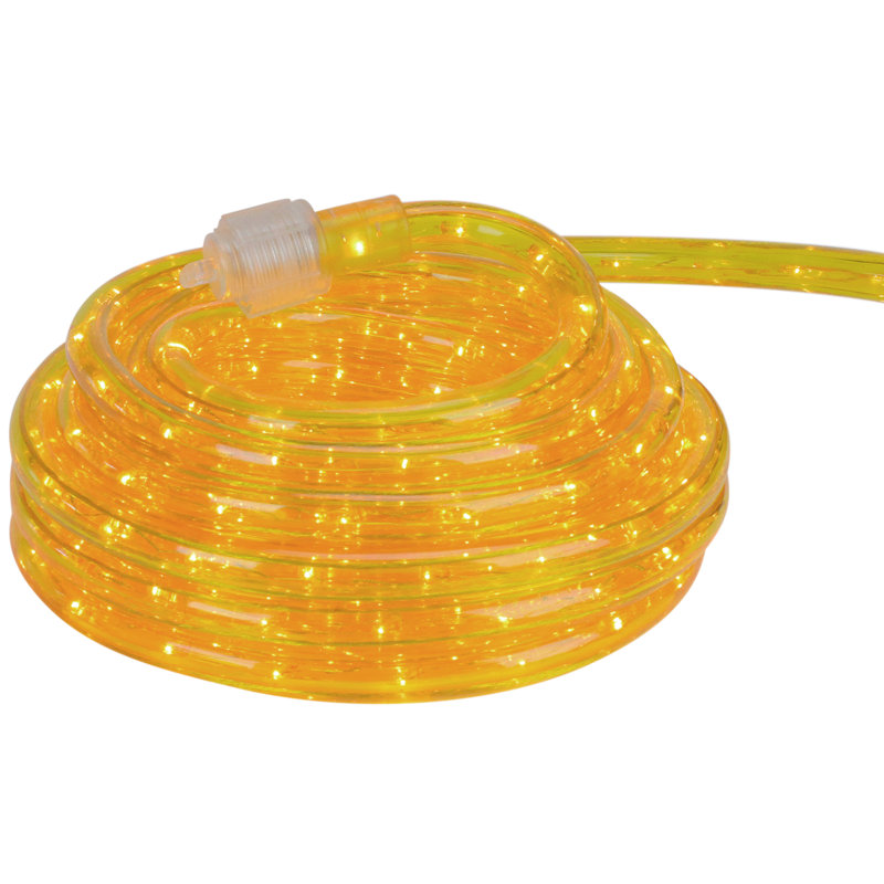 Northlight 18' Gold Indoor/Outdoor Christmas Rope Lights 1" Bulb